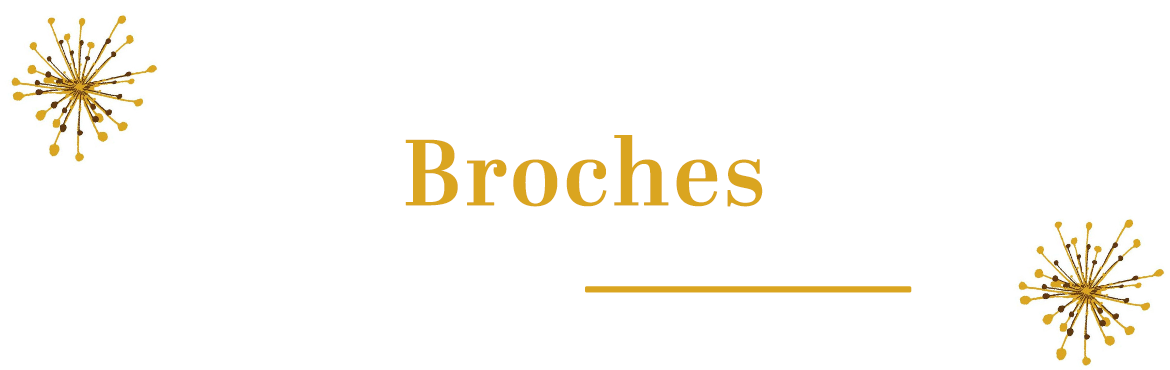 Bijoux - Broches de la collection "L'étoffe des héroïnes" (974)